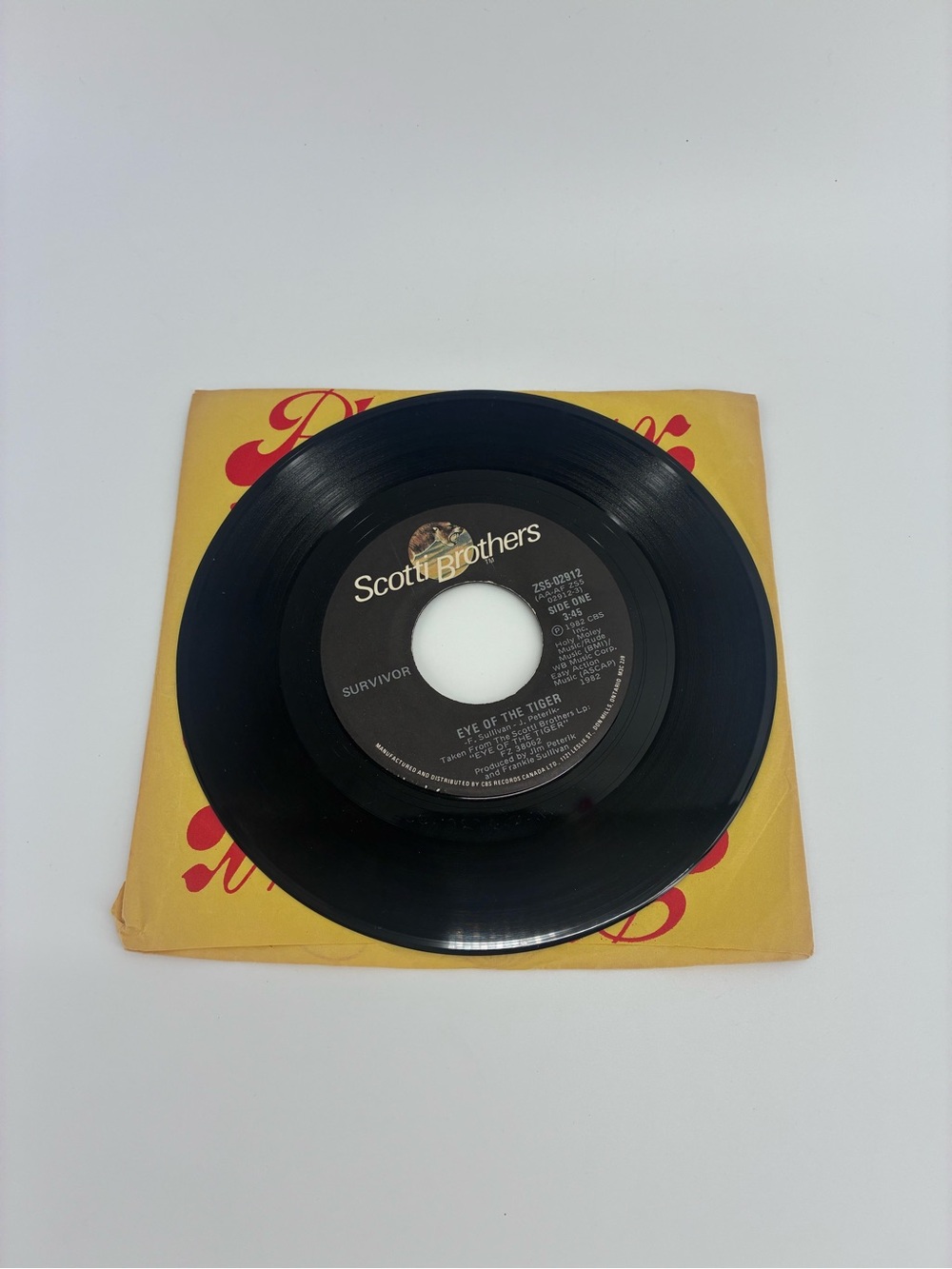 Survivor Vinyl Record - Eye of the Tiger